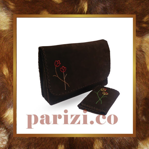 Women’s handbag with Natural cow suede leatherWomen’s handbag with Natural cow suede leather