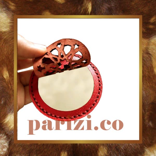 Leather Pocket Mirror Leather Pocket Mirror