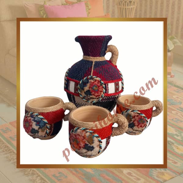 Handmade Decorative Pottery Pitchers and Mugs