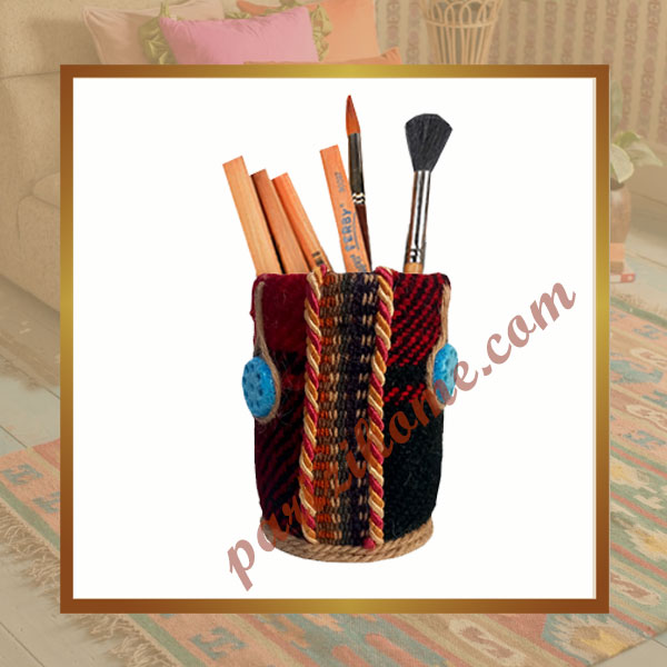 Handmade pen holder