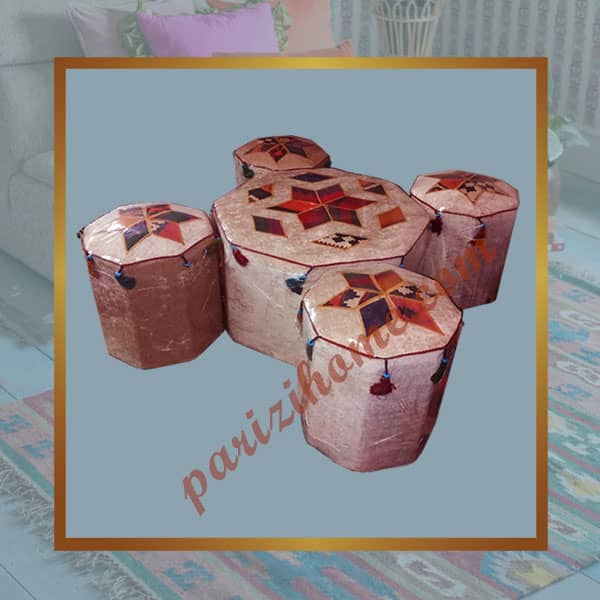 Handmade Polygon Pouf