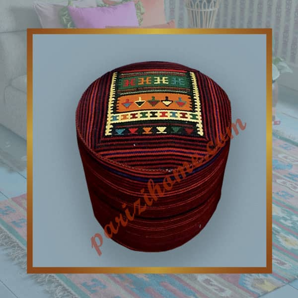 Round Handmade Pouf
