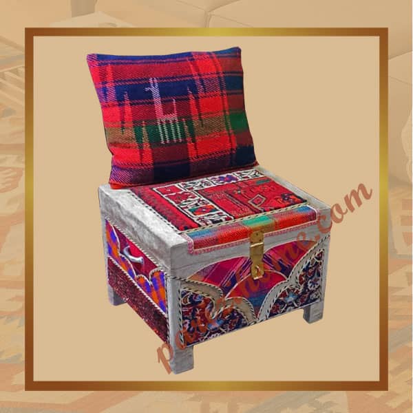 handmade rug chest
