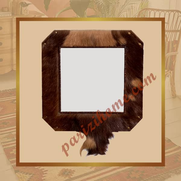 Handmade Leather Wall Mirror