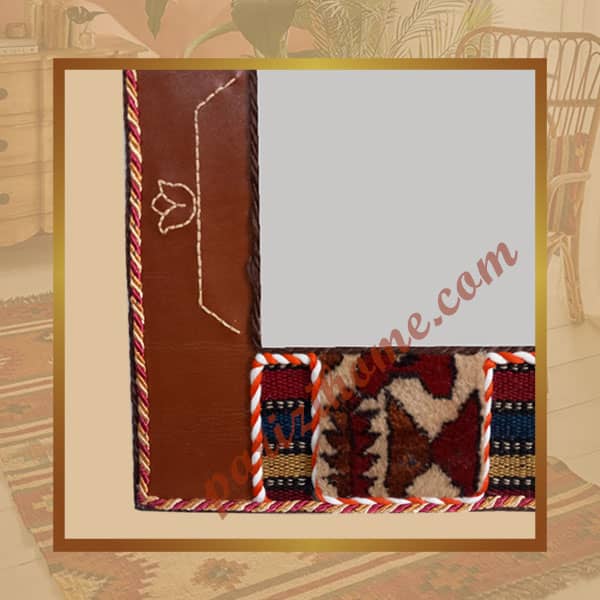 Persian Decorative Mirror with leather