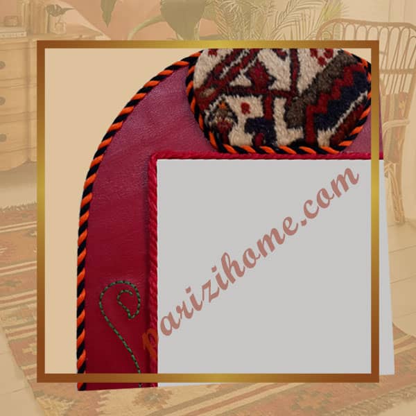 Decorative Leather & Carpet Mirror