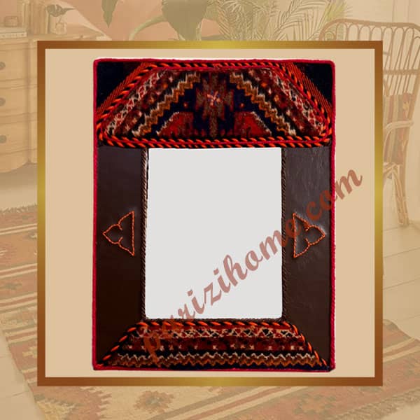 Traditional leather Mirror
