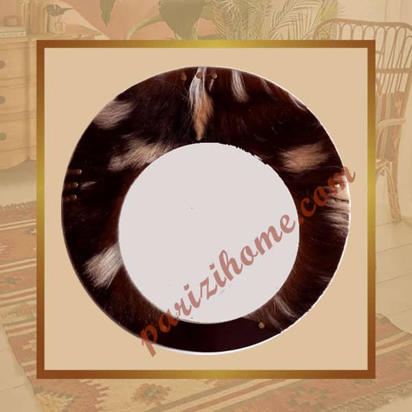 Leather Round Mirror Leather Round Mirror