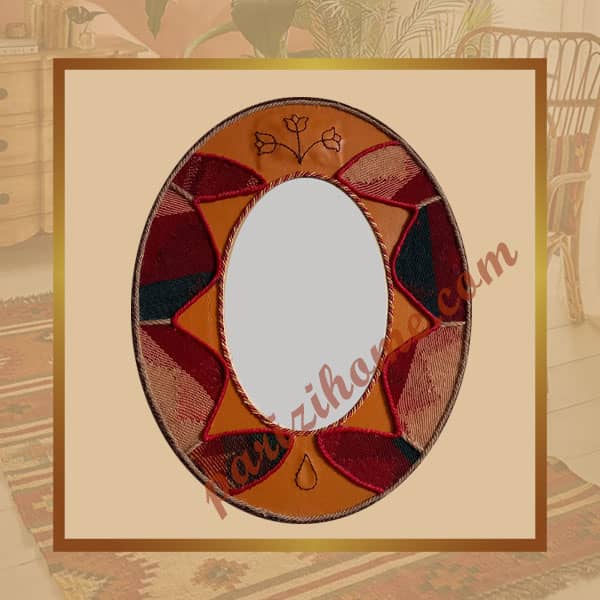 Traditional oval mirror