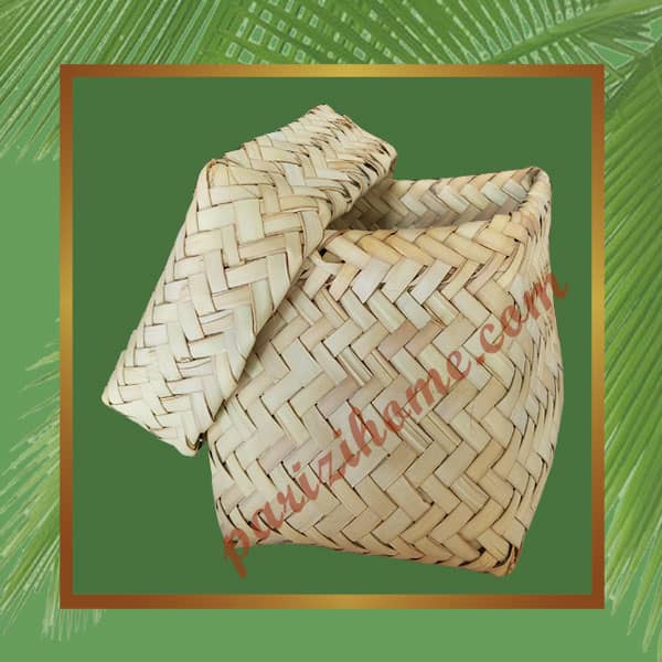 Square wicker basket