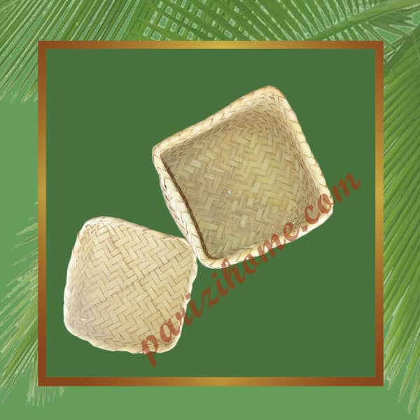 Square wicker basket