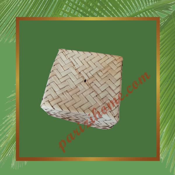 Square wicker box Square wicker box