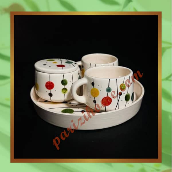 Ceramic tea set for two with tray Ceramic tea set for two with tray