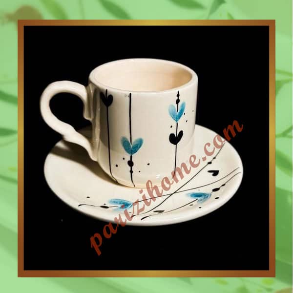 Ceramic Coffee and Espresso Cup with Saucer