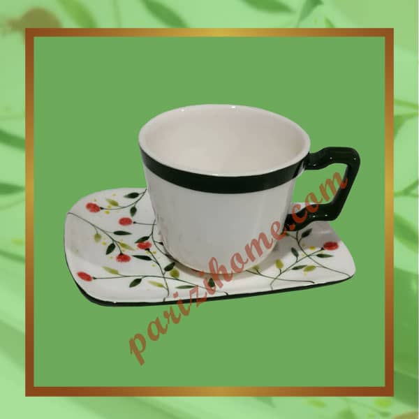 Ceramic cappuccino flower cup